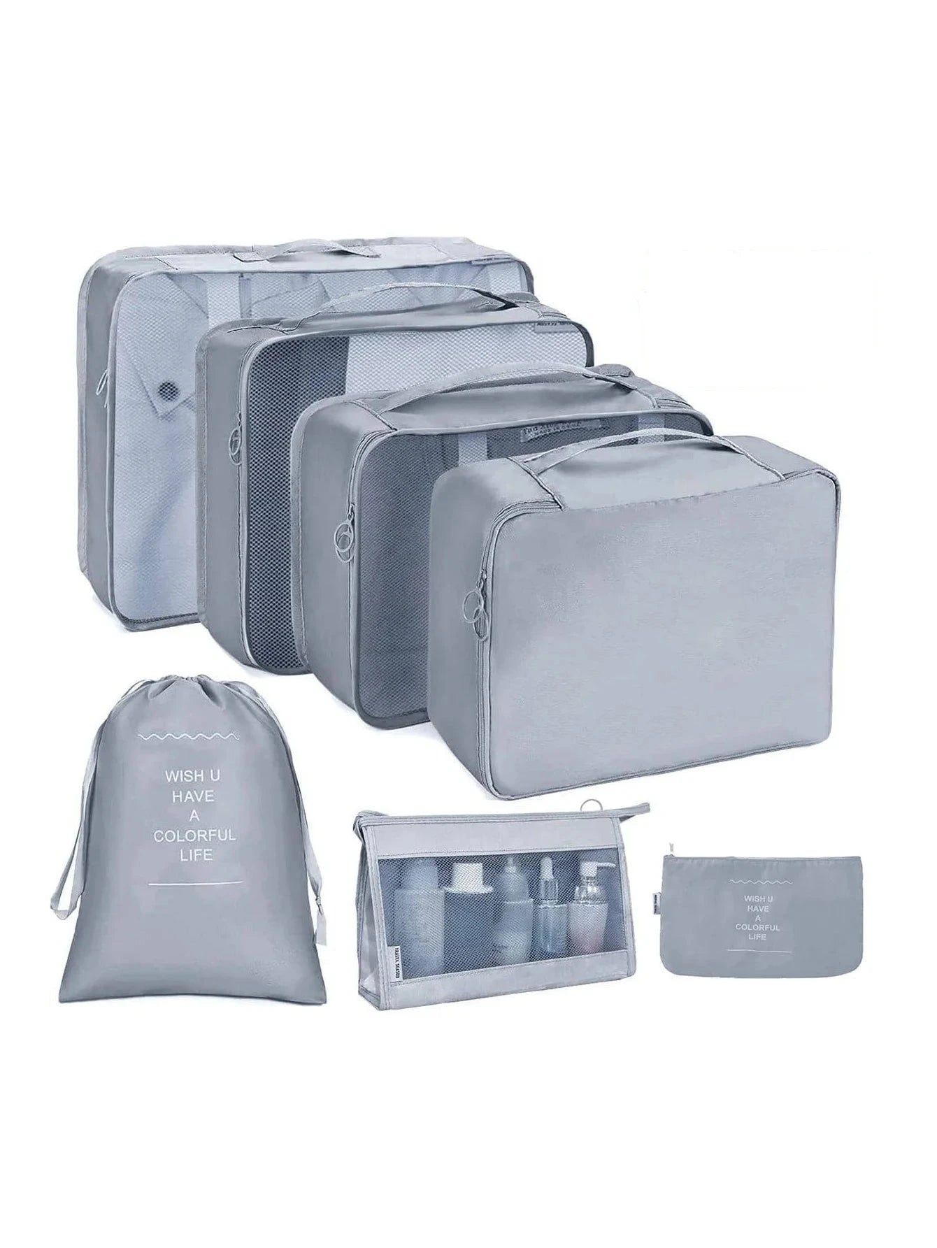 7/8/9/10 Pcs Set Travel Organizer Storage Bags Suitcase Packing Cubes Set Cases Portable Luggage Clothes Shoe Tidy Pouch Folding Savoir voyager