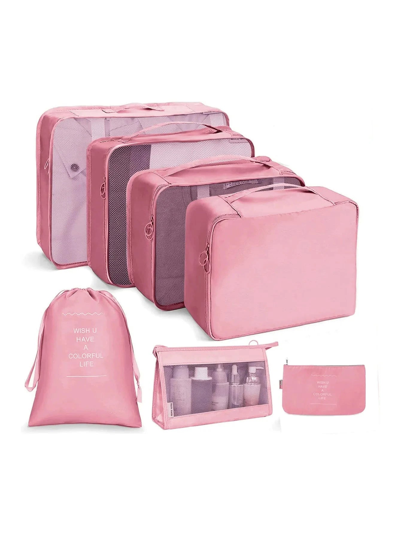 7/8/9/10 Pcs Set Travel Organizer Storage Bags Suitcase Packing Cubes Set Cases Portable Luggage Clothes Shoe Tidy Pouch Folding Savoir voyager