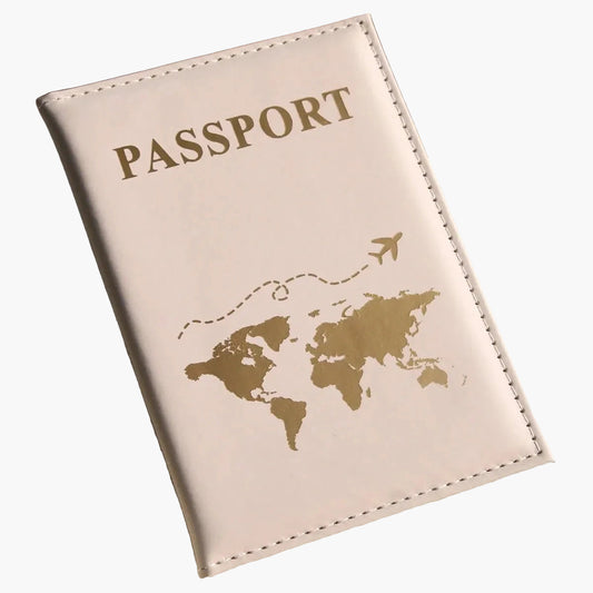 World Map Passport Cover Passport Holder Organizer Protective Card Case ID Document Passport Wallet Credit Card Holder Savoir voyager