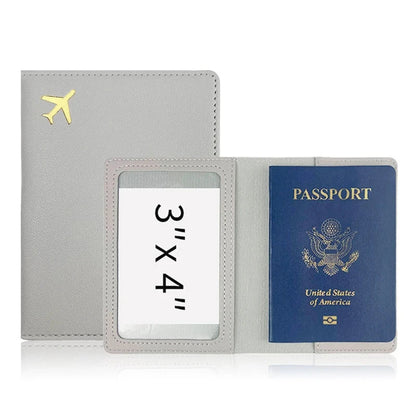 PU Leather Travel Passport Protective Case Thickened Passport Holder Case Savoir voyager