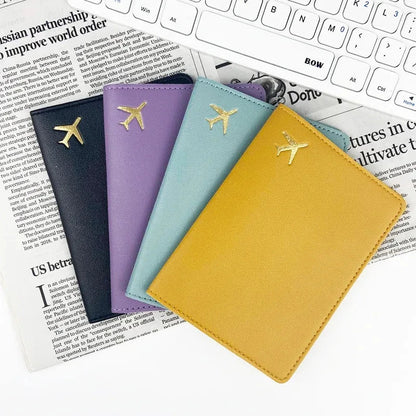 PU Leather Travel Passport Protective Case Thickened Passport Holder Case Savoir voyager