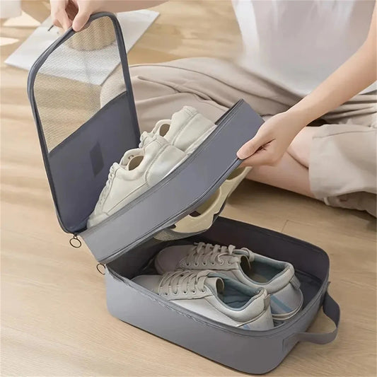 Travel shoe storage bag suitcase business trip travel shoe box shoe cover slippers shoe bag storage bag shoe bag accessories bag Savoir voyager