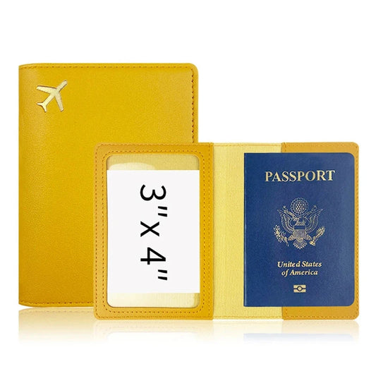 PU Leather Travel Passport Protective Case Thickened Passport Holder Case Savoir voyager