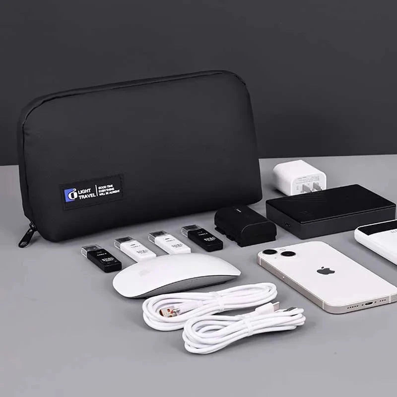 New Portable Wire USB Organizer Bag Travel Earphone Powerbank Data Lines Storage Pouch Large Capacity Mouse Cable Bag Savoir voyager