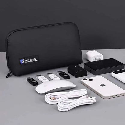 New Portable Wire USB Organizer Bag Travel Earphone Powerbank Data Lines Storage Pouch Large Capacity Mouse Cable Bag Savoir voyager