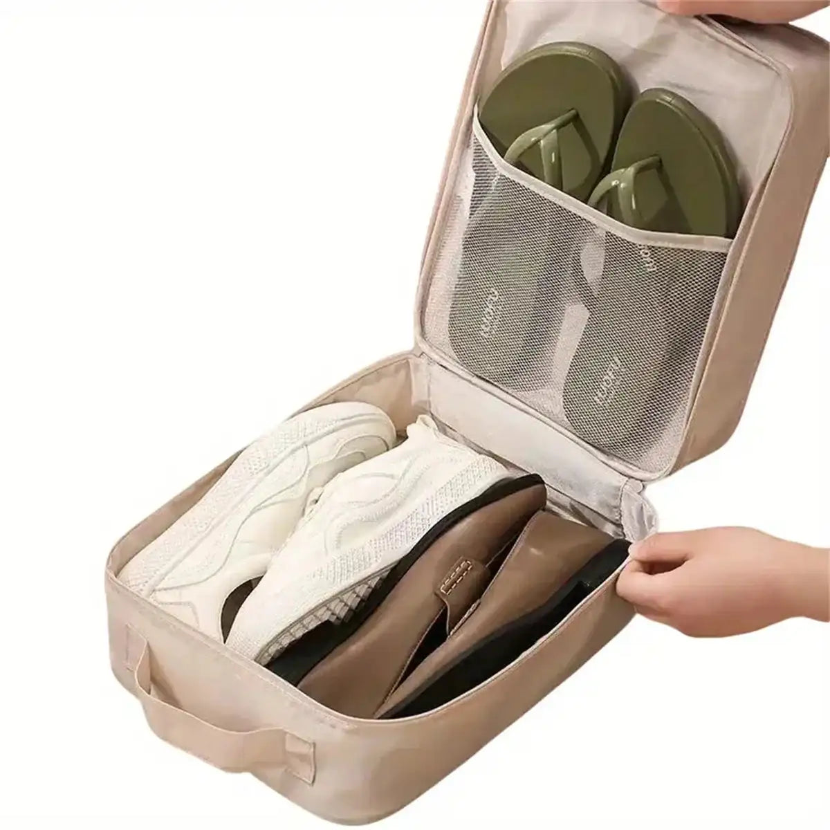 Travel shoe storage bag suitcase business trip travel shoe box shoe cover slippers shoe bag storage bag shoe bag accessories bag Savoir voyager