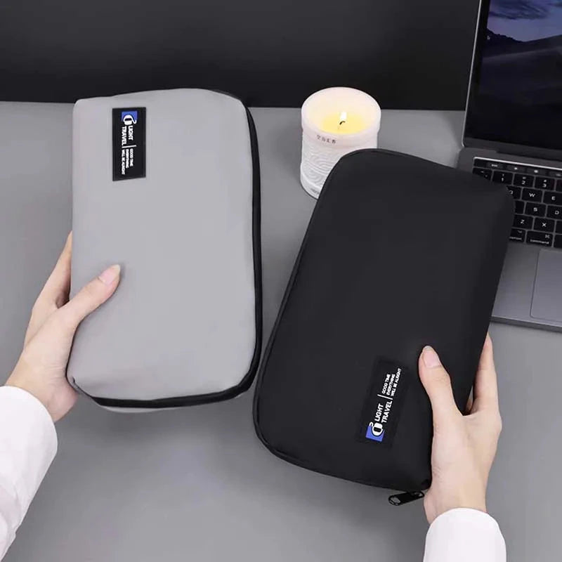 New Portable Wire USB Organizer Bag Travel Earphone Powerbank Data Lines Storage Pouch Large Capacity Mouse Cable Bag Savoir voyager